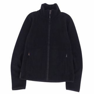 プラダ(PRADA)の美品 プラダ スポーツ PRADA SPORT ジャケット ブルゾン フリース ロゴ柄 ジップアップ アウター レディース M ブラック(ブルゾン)