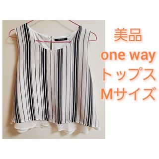 ワンウェイ(one*way)の美品 one way トップス Mサイズ(カットソー(半袖/袖なし))