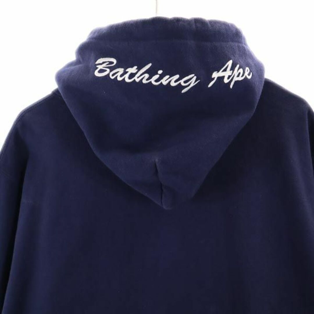 アベイシングエイプ ビッグサイズ スウェットパーカー 2XL ネイビー A