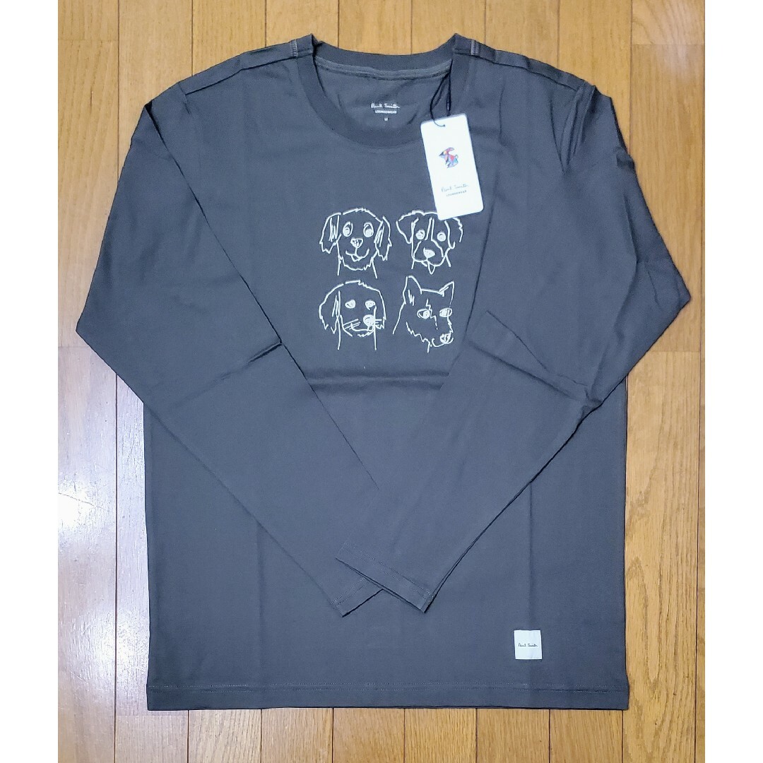 Paul Smith(ポールスミス)のポールスミス　新品　メンズ　ロングTシャツ(ドッグ/カーキM) メンズのトップス(Tシャツ/カットソー(七分/長袖))の商品写真