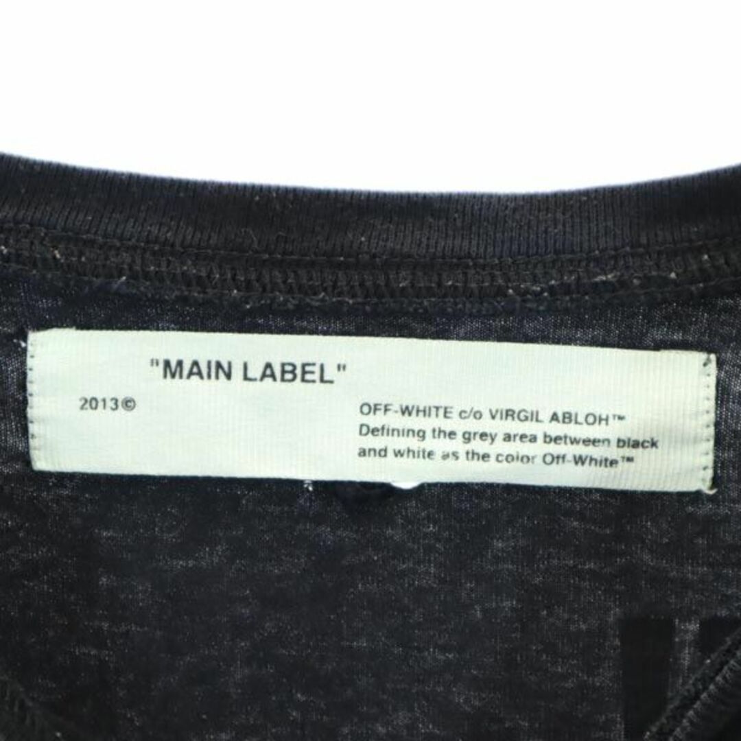 メインレーベル クルーネック 半袖 Tシャツ M ブラック MAIN LABEL メンズ   【230829】 メール便可 7