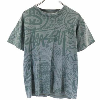 STUSSY - ステューシー 総柄 半袖 Tシャツ S グレー系 STUSSY メンズ ...