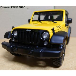 1/18 ジープラングラー ウィリス イエロー JEEP WRANGLER(ミニカー)