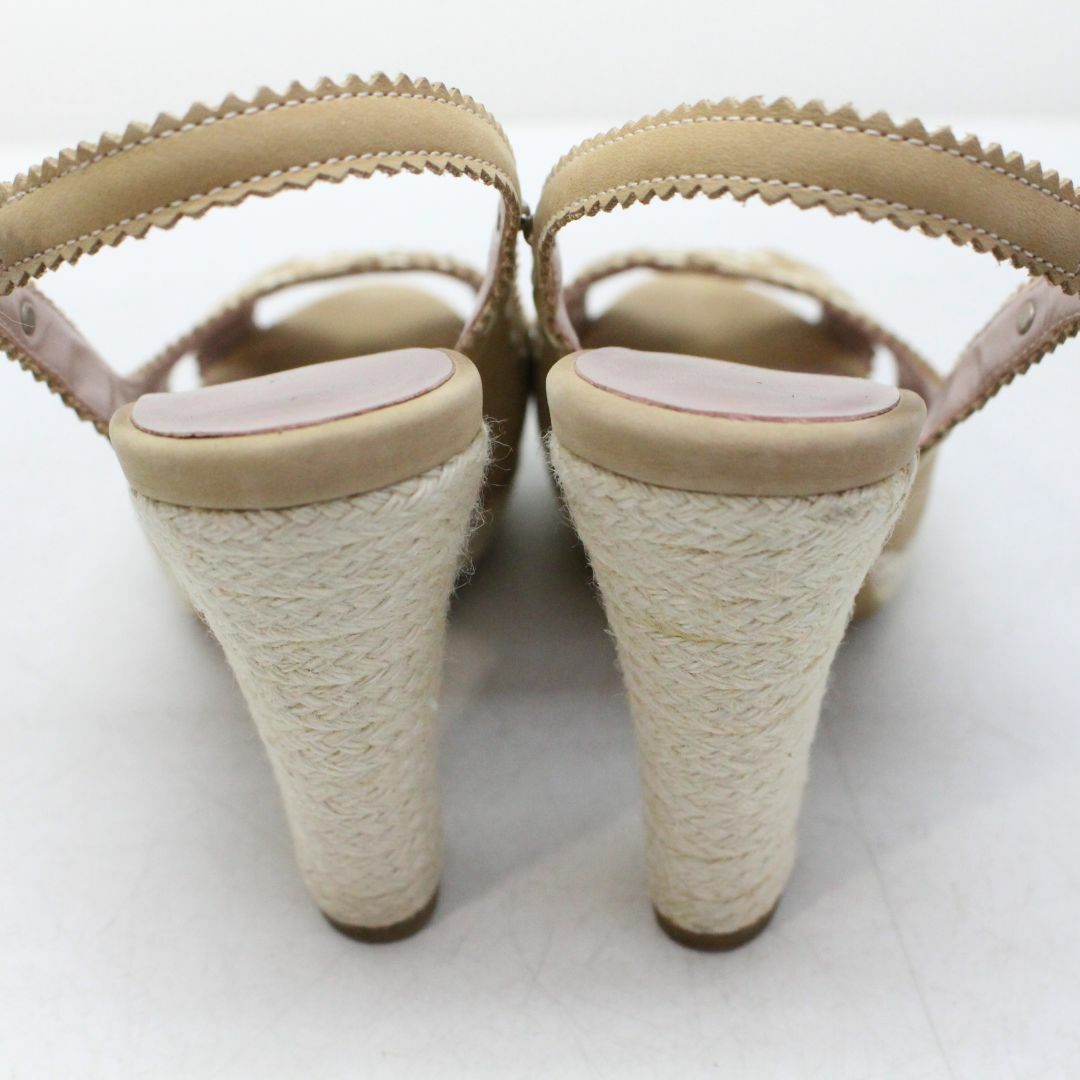 GINZA Kanematsu(ギンザカネマツ)の美品 銀座かねまつ 本革サンダル 21.5 小さい C21 レディースの靴/シューズ(サンダル)の商品写真