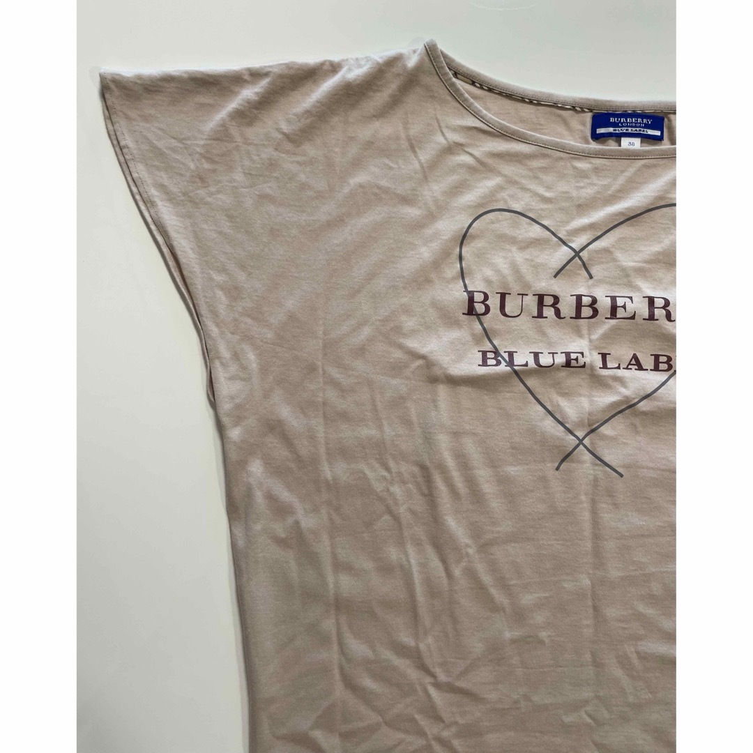 BURBERRY BLUE LABEL(バーバリーブルーレーベル)のバーバリーブルーレーベル　38  綿100%  美品 レディースのトップス(カットソー(半袖/袖なし))の商品写真