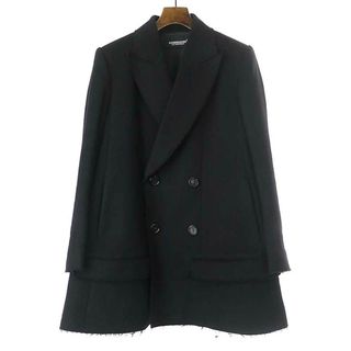 アンダーカバー(UNDERCOVER)のアンダーカバー 22AW ウールビーバーピークド カットオフダブルジャケット(その他)