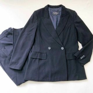 【美品】Max Mara 白タグ スーツ ネイビー　1つボタン 大きいサイズ