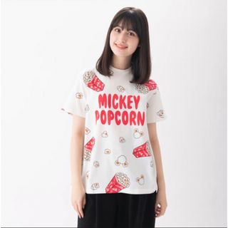 プニュズ(PUNYUS)のPUNYUS プニュズ ミッキー ポップコーンTシャツ 3Lサイズ (キャラクターグッズ)