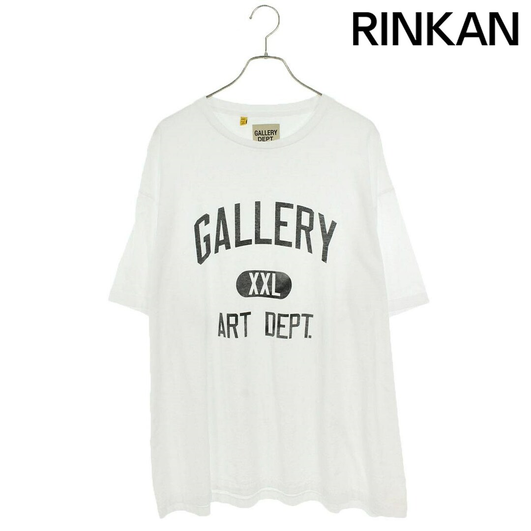 ギャラリーデプト GALLERY DEPT  23SS  AD1030 WHITE ロゴプリントTシャツ メンズ XXL