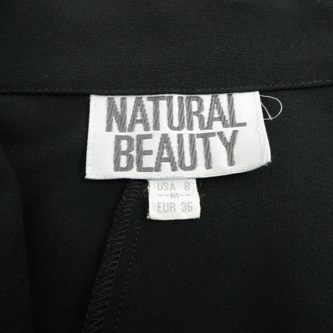 NATURAL BEAUTY(ナチュラルビューティー)のナチュラルビューティー レディーストップス 薄手 黒 Mサイズ レディースのトップス(その他)の商品写真