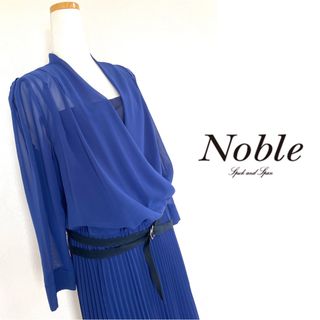 ノーブル(Noble)のNOBLE シアーワンピース フォーマル　セレモニー　プリーツ　カシュクール(ロングワンピース/マキシワンピース)