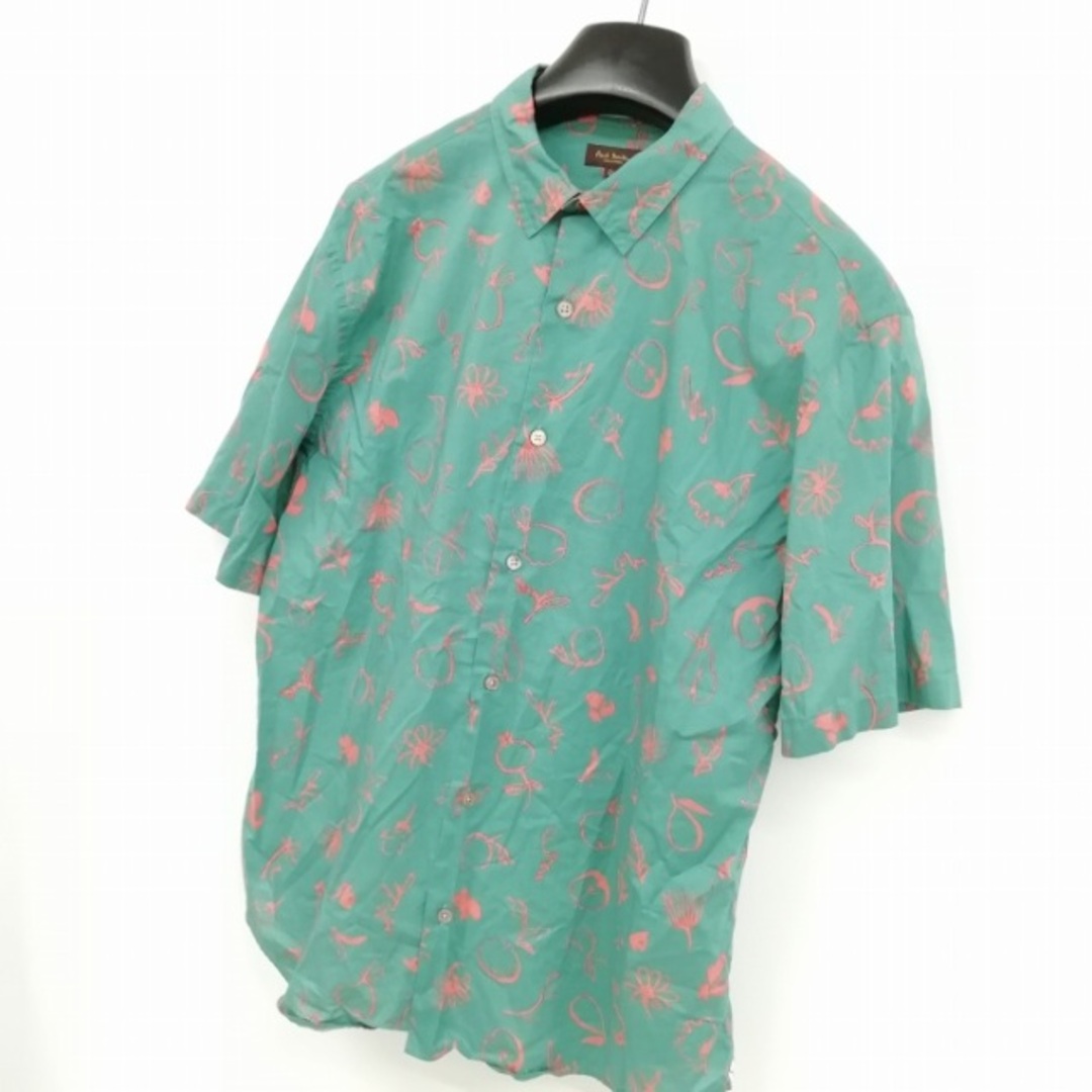 ポールスミスコレクション 美品 手書きプリント シャツ 半袖 XL