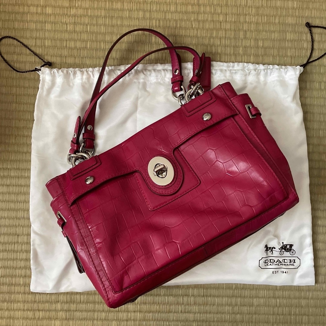 新品　COACH コーチ 14514 レザー トート ショルダー ハンドバッグ