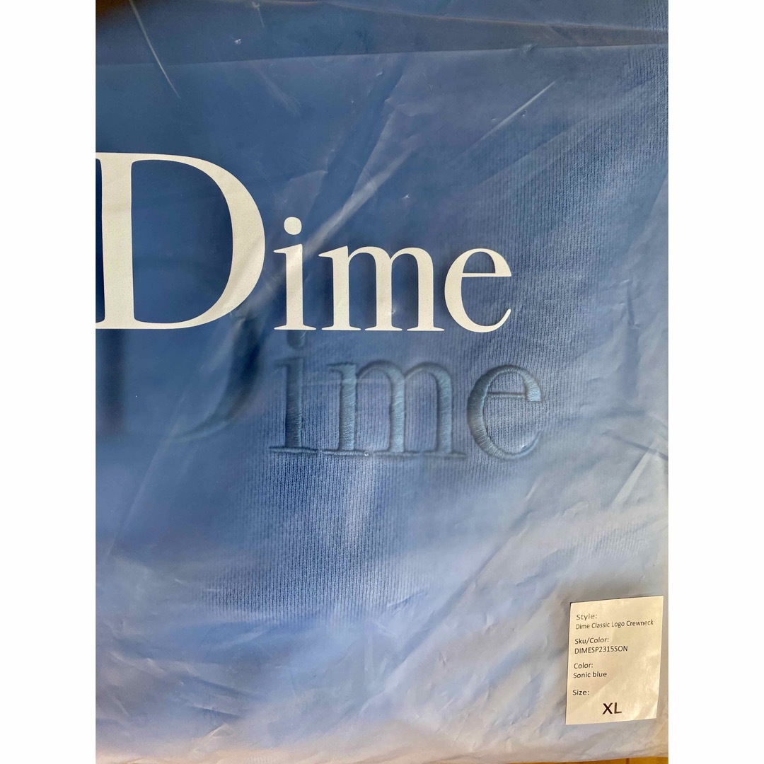 Dime パーカー フーディー XLサイズ 青