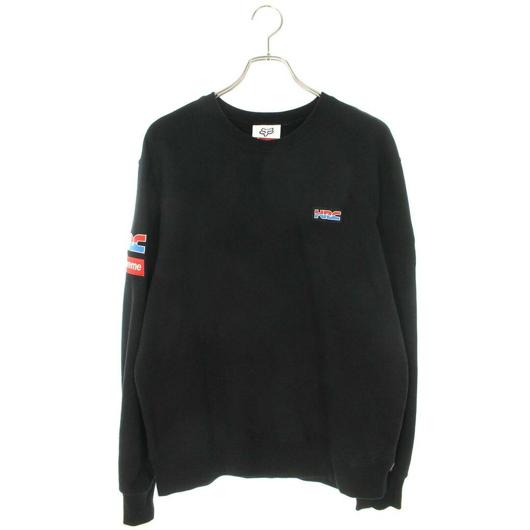 シュプリーム 19AW Honda Fox Racing HRC Crewneck ロゴ刺繍ワッペン ...