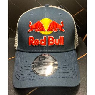 ニューエラー(NEW ERA)の【新品】刺繍多数RedBull レッドブル ニューエラメッシュキャップ　ネイビー(キャップ)