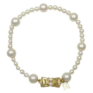 ミキモト MIKIMOTO K18WG パール ブレスレット 定価7万