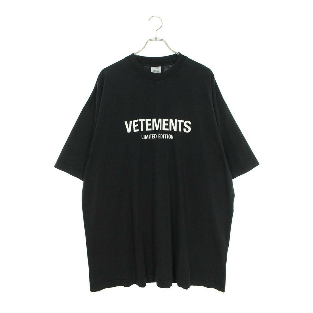 メンズヴェトモン  23AW  UE54TR170B ロゴプリントTシャツ メンズ XS