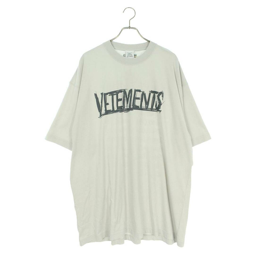 ヴェトモン 23AW UE54TR430W ワールドツアーロゴプリントTシャツ