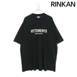 ヴェトモン(VETEMENTS)のヴェトモン  23AW  UE54TR170B ロゴプリントTシャツ メンズ M(Tシャツ/カットソー(半袖/袖なし))