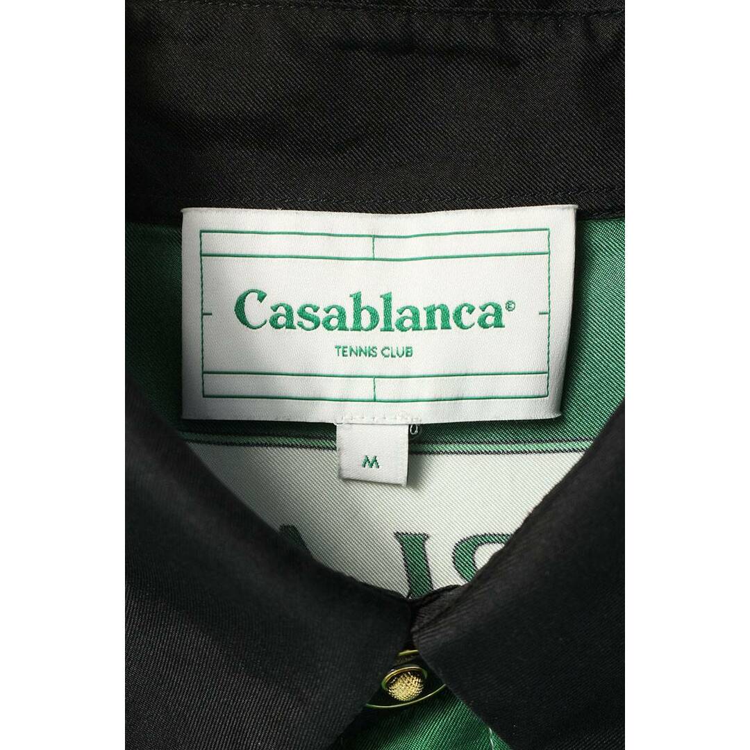カサブランカ CASABLANCA 23SS MS23-SH-021 総柄シルク長袖シャツ