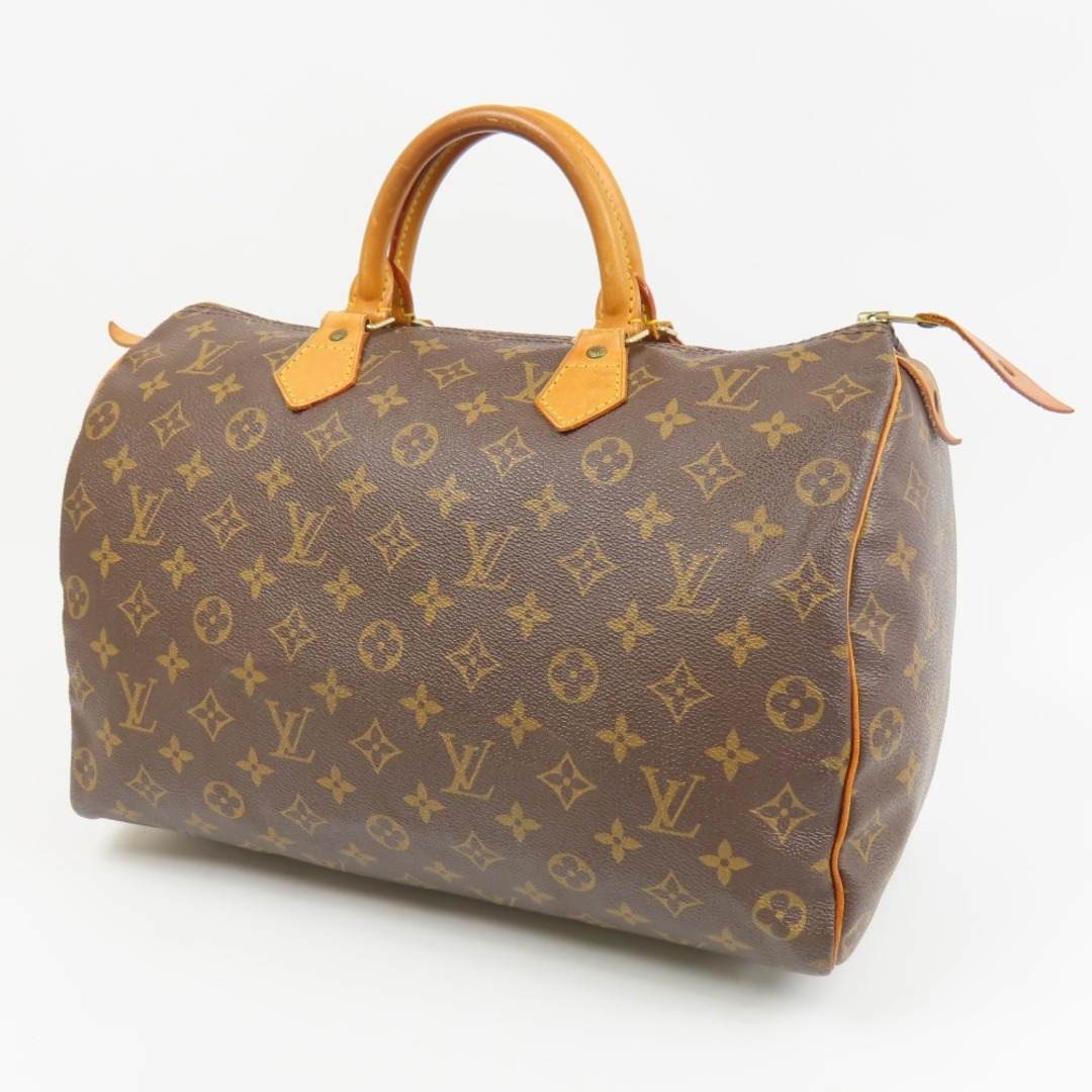 美品 LOUIS VUITTON ルイヴィトン スピーディ35 ミニボストン ヴィンテージ モノグラム M41524 ハンドバッグ PVC/ヌメ革 ブラウン