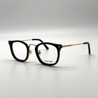 トムフォード(TOM FORD)の0248サングラスべっこ➕ TOM FORD デモレンズ 黒 メガネフレーム(サングラス/メガネ)