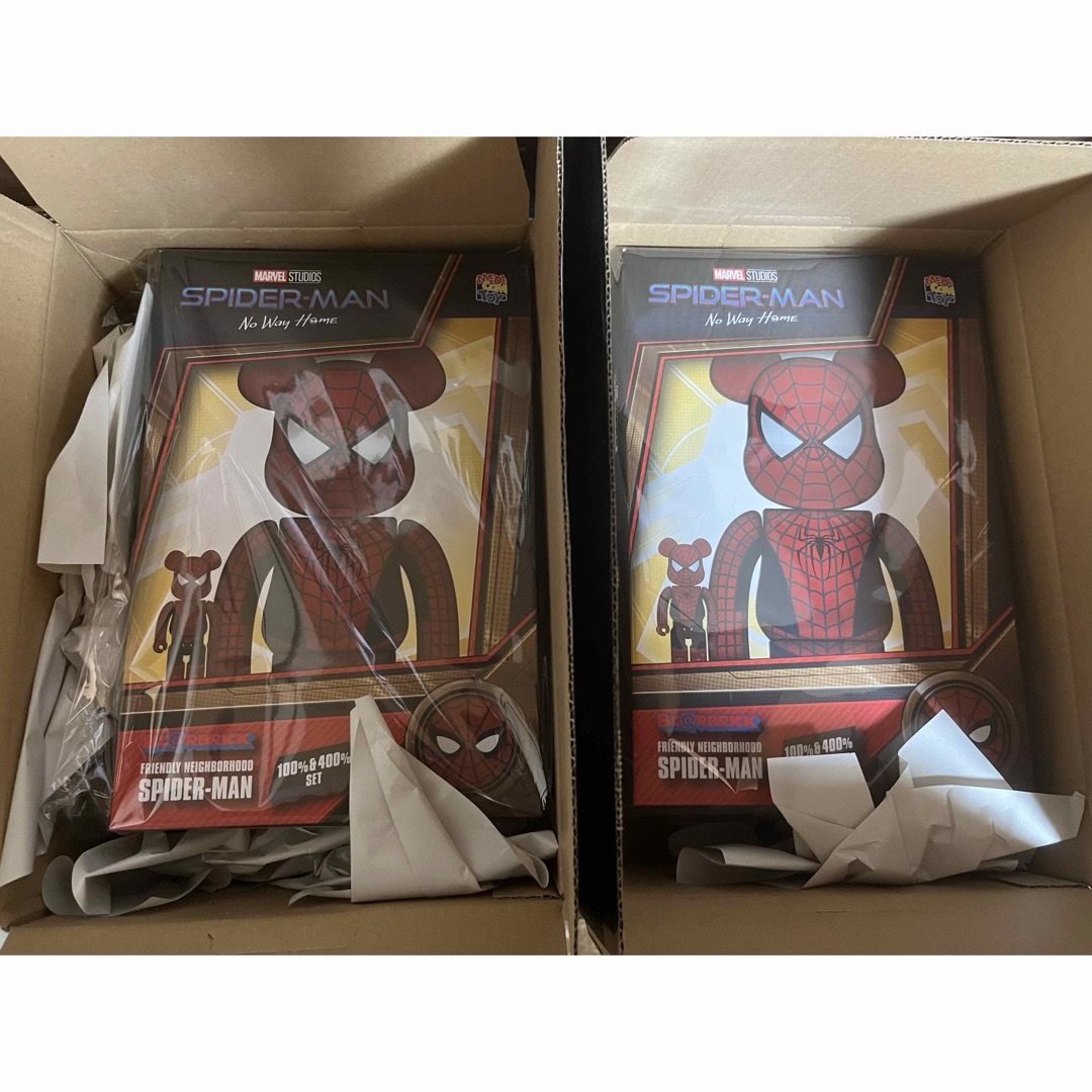 BE@RBRICK - BE@RBRICK NEIGHBORHOOD SPIDER-MAN 2セットの通販 by