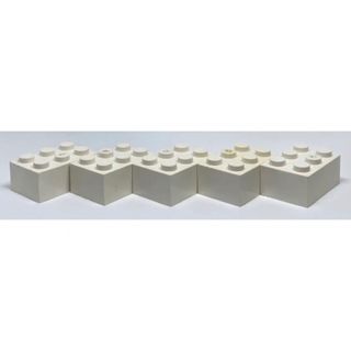 LEGO パーツ　ブロック　白　2×3　5個(知育玩具)