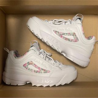 フィラ(FILA)のFILA  厚底スニーカー　白　23.5cm(スニーカー)