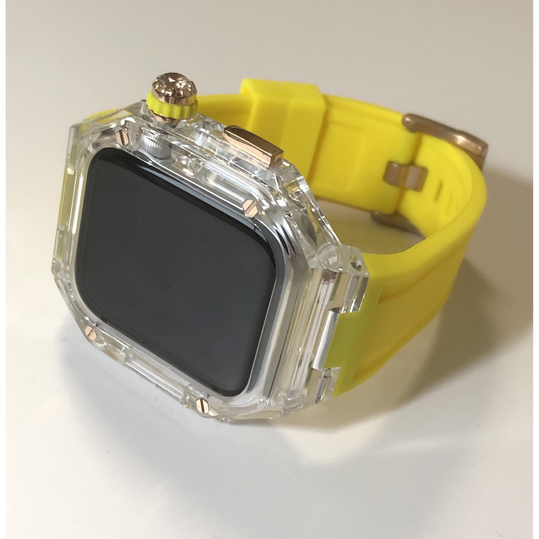 cyアップルウォッチバンド ラバーベルト カバー Apple Watch