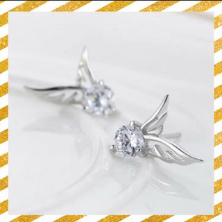 エンジェルଓピアス♡　CZダイヤモンド(ピアス)