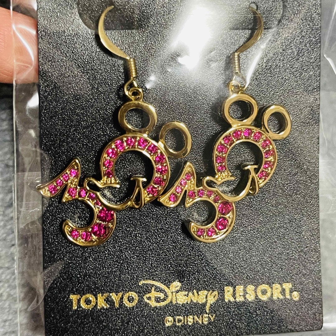 ディズニー 40周年 ミニー ピアス 新品未開封 2個セット a