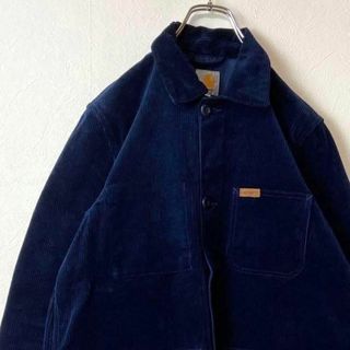 【人気コーデュロイ】CarharttWIP ワンポイント刺繍ロゴ古着内ライナー