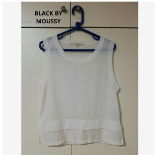 ブラックバイマウジー(BLACK by moussy)の【BLACK BY MOUSSY】フリーサイズ ノースリーブトップス(カットソー(半袖/袖なし))