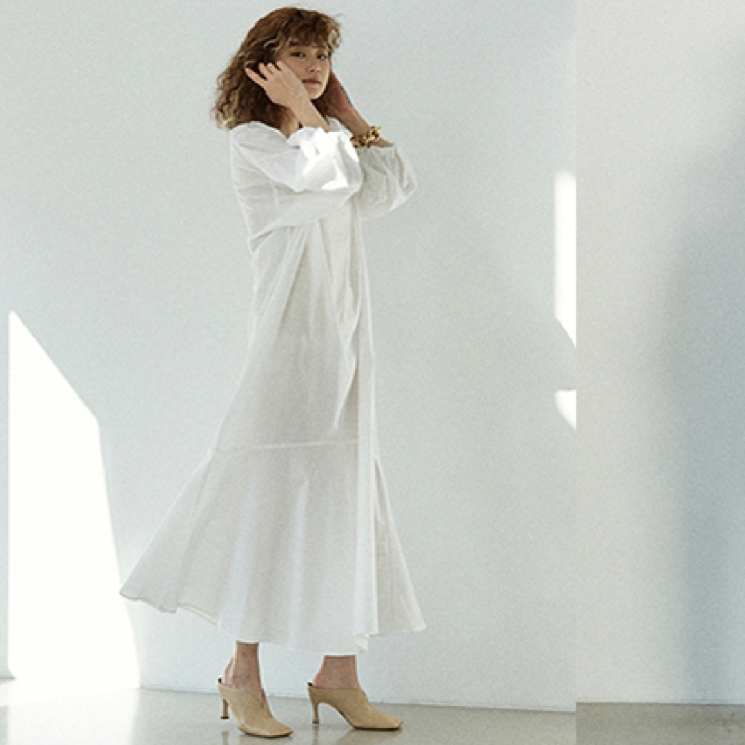 GALLARDA GALANTE - GALLARDAGALANTE NAVY パフスリーブマキシ