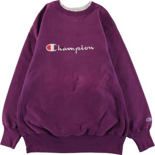 チャンピオン(Champion)の古着 90年代 チャンピオン Champion REVERSE WEAVE リバースウィーブ ロゴスウェット トレーナー メンズXL ヴィンテージ /eaa366137(スウェット)