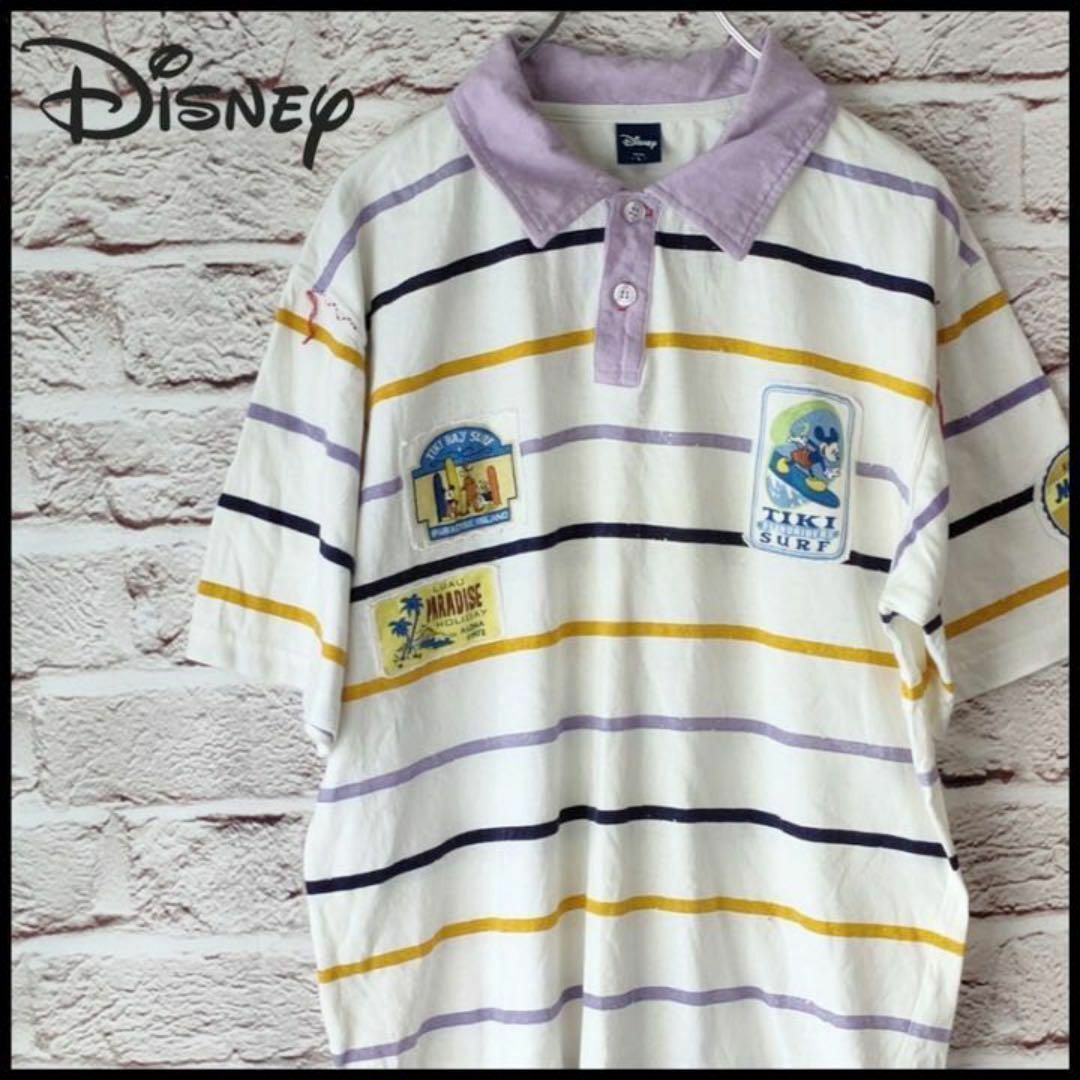 Disney　ディズニー　トップス　ポロシャツ　メンズ　レディース【L】
