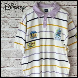 Disney - Disney　ディズニー　トップス　ポロシャツ　メンズ　レディース【L】