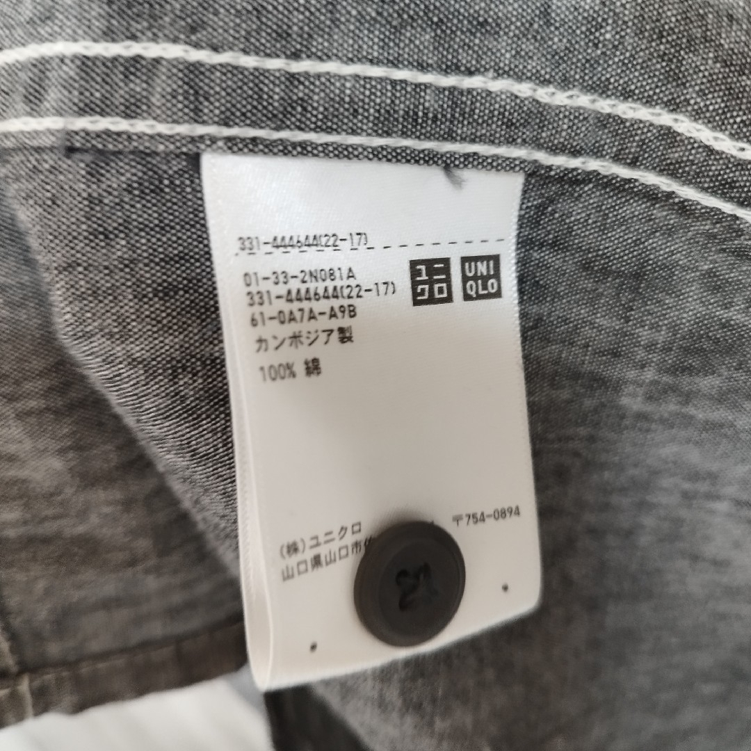 UNIQLO(ユニクロ)の【UNIQLO +J】ダブルポケットデニムシャツ　半袖　オーバーサイズ　フラップ メンズのトップス(シャツ)の商品写真