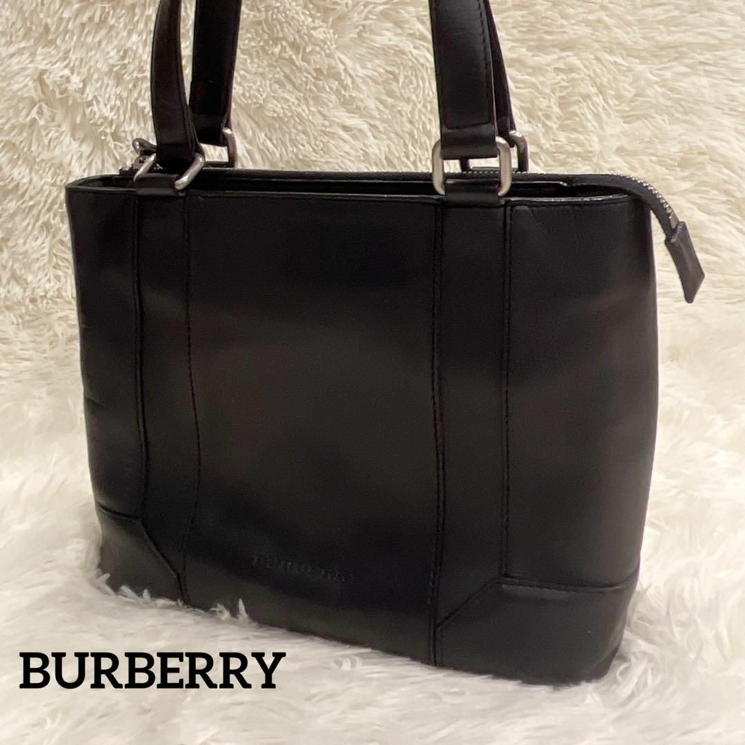 美品✨ バーバリー ノバチェック レザー トートバッグ ハンドバッグ