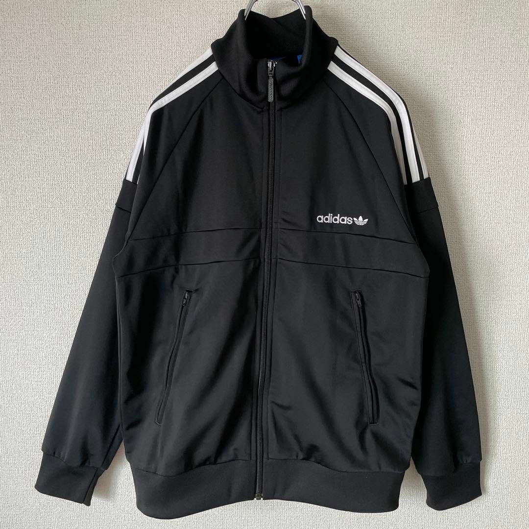 adidas - 【人気トラックジャケット◎】adidasワンポイント刺繍ロゴ