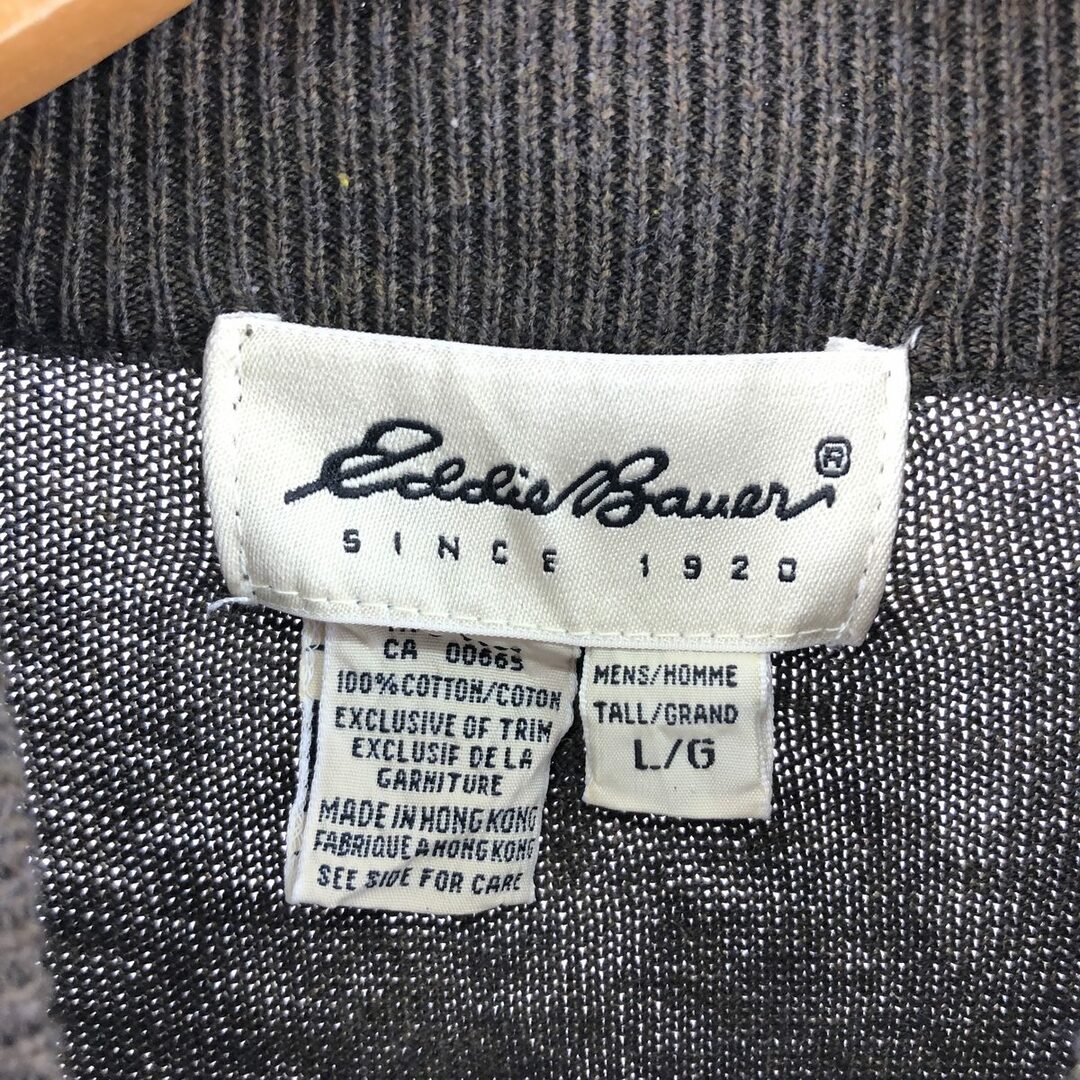 エディーバウアー Eddie Bauer モックネック コットンニットセーター メンズL /eaa367052