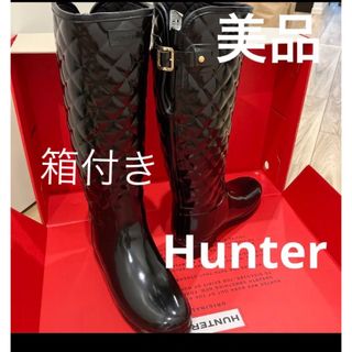 Hunter ハンター　レインブーツ　長靴　エナメル　ブーツ