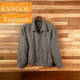 カンゴール(KANGOL)の【カンゴール】ジップアップ スイングトップ ブルゾン L チェック ブラウン(ブルゾン)