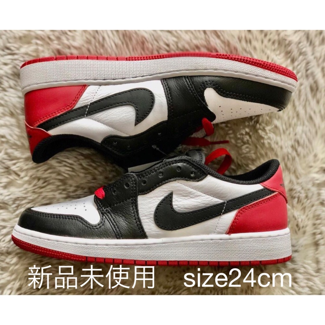 NikeGSAirJordan1Retro Low OG "Black Toe"