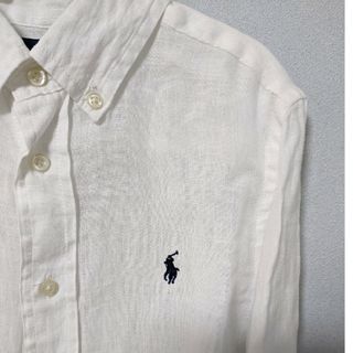 ポロラルフローレン(POLO RALPH LAUREN)のお値下げ♪ラルフローレン　リネンシャツ　サイズ6(Tシャツ/カットソー)