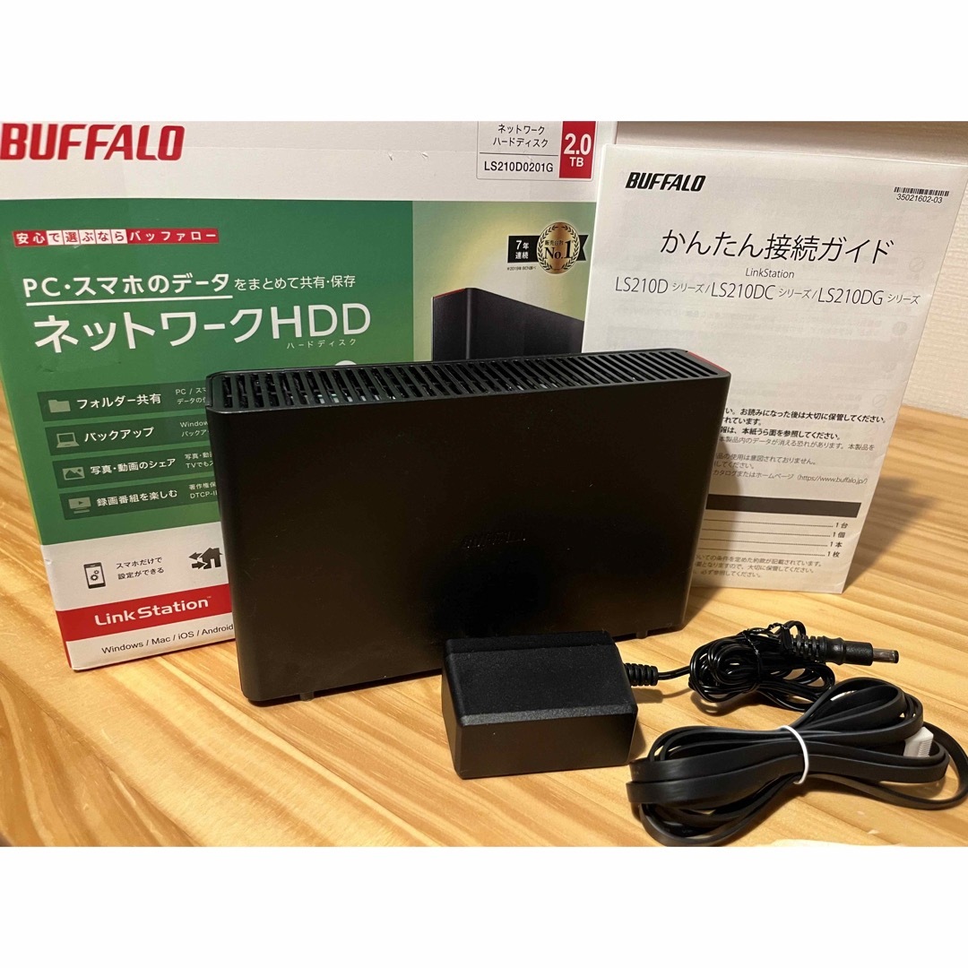 BUFFALO ネットワーク対応HDD  LS210D0201G 1