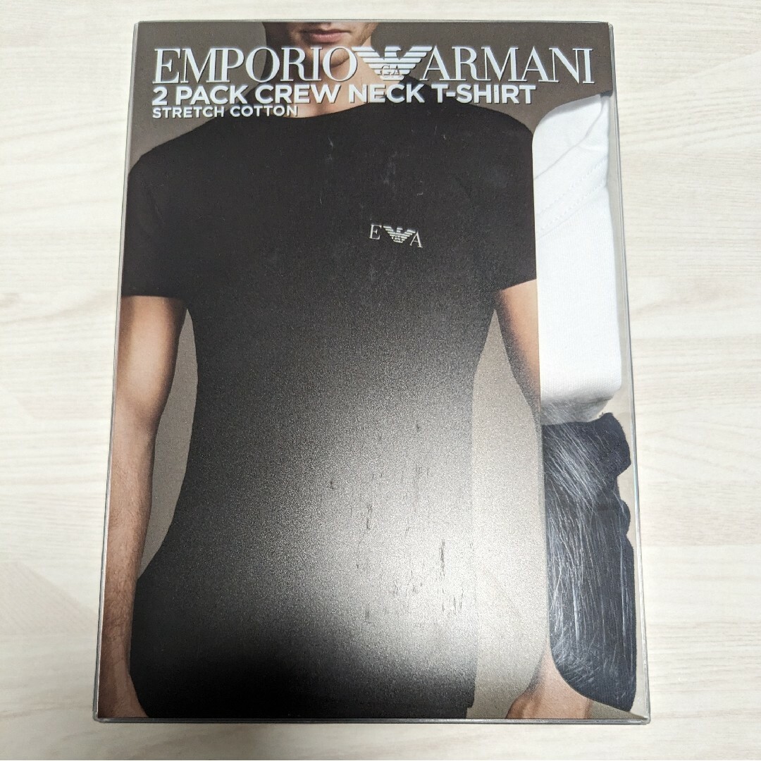 エンポリオ アルマーニ ボールドモノグラム クルーネック 半袖 Tシャツ