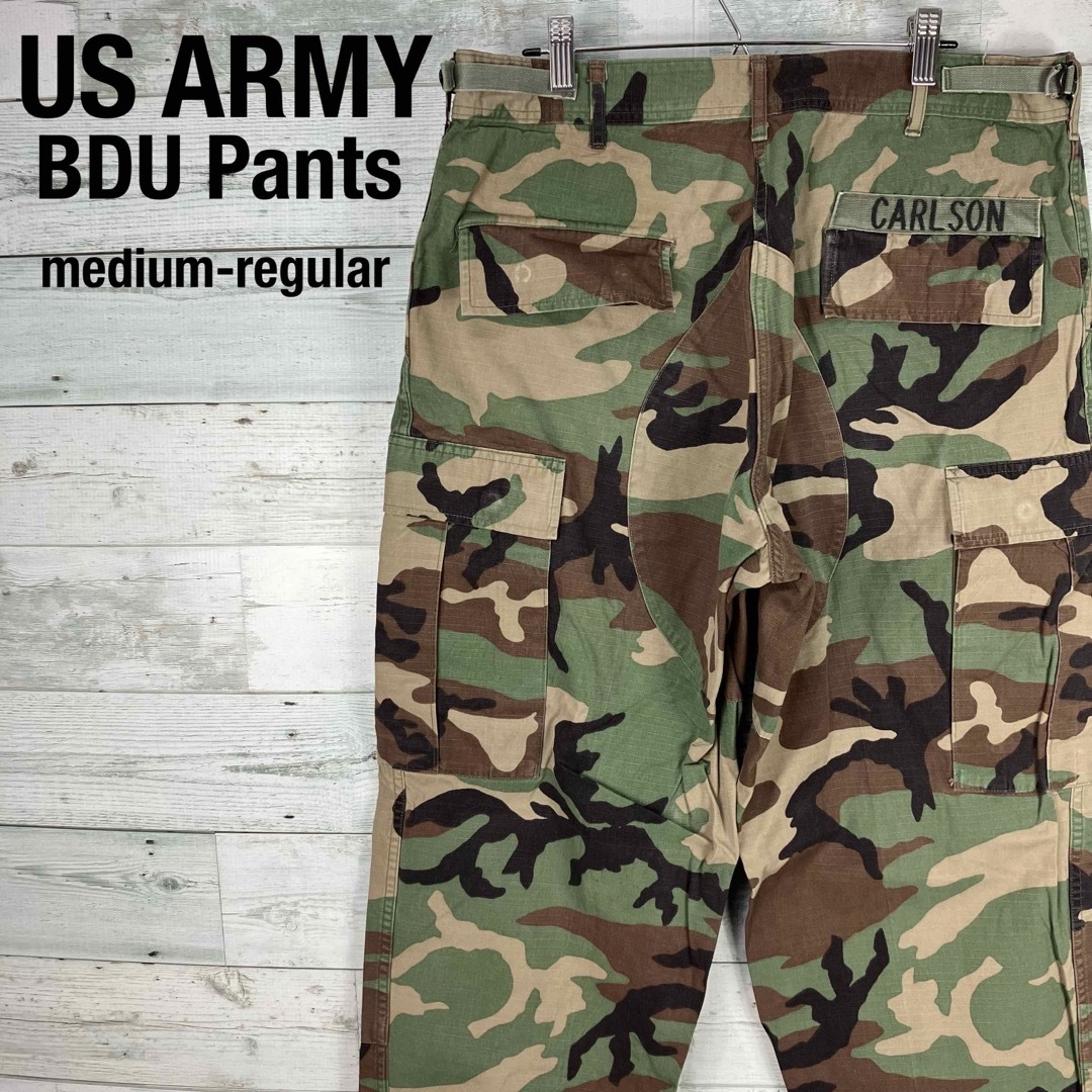 ユーエスアーミーUSARMY ウッドランド カモフラ BDU ミリタリーパンツ